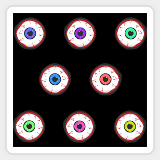 Eyeball Colors, Halloween Magnet